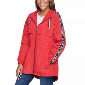 Tommy Hilfiger Red Logo Windbreaker Jacket